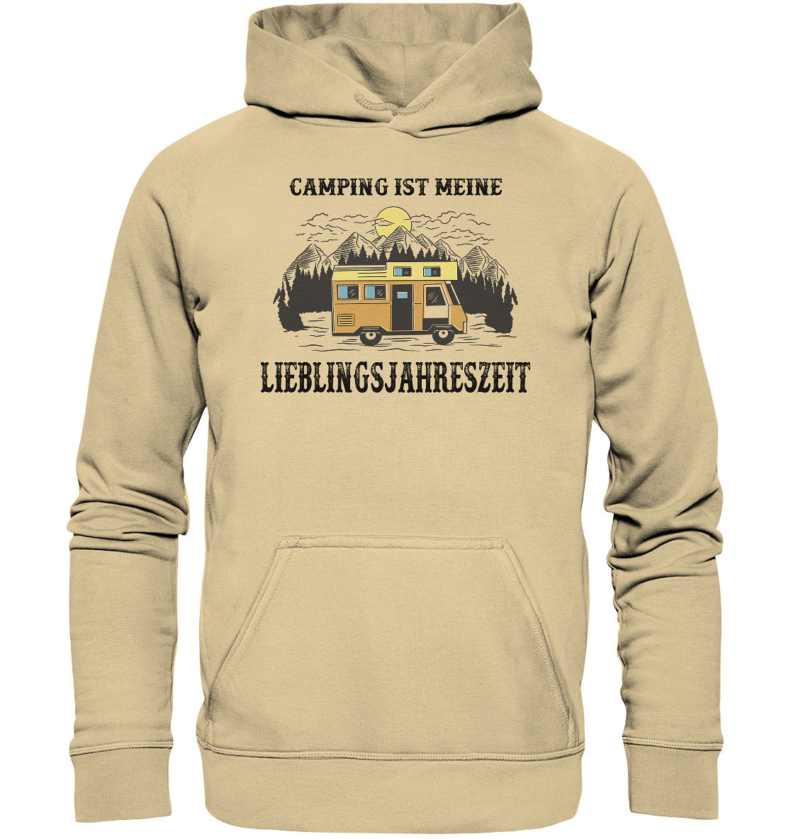 camping ist meine lieblingsjahreszeit - basic unisex hoodie