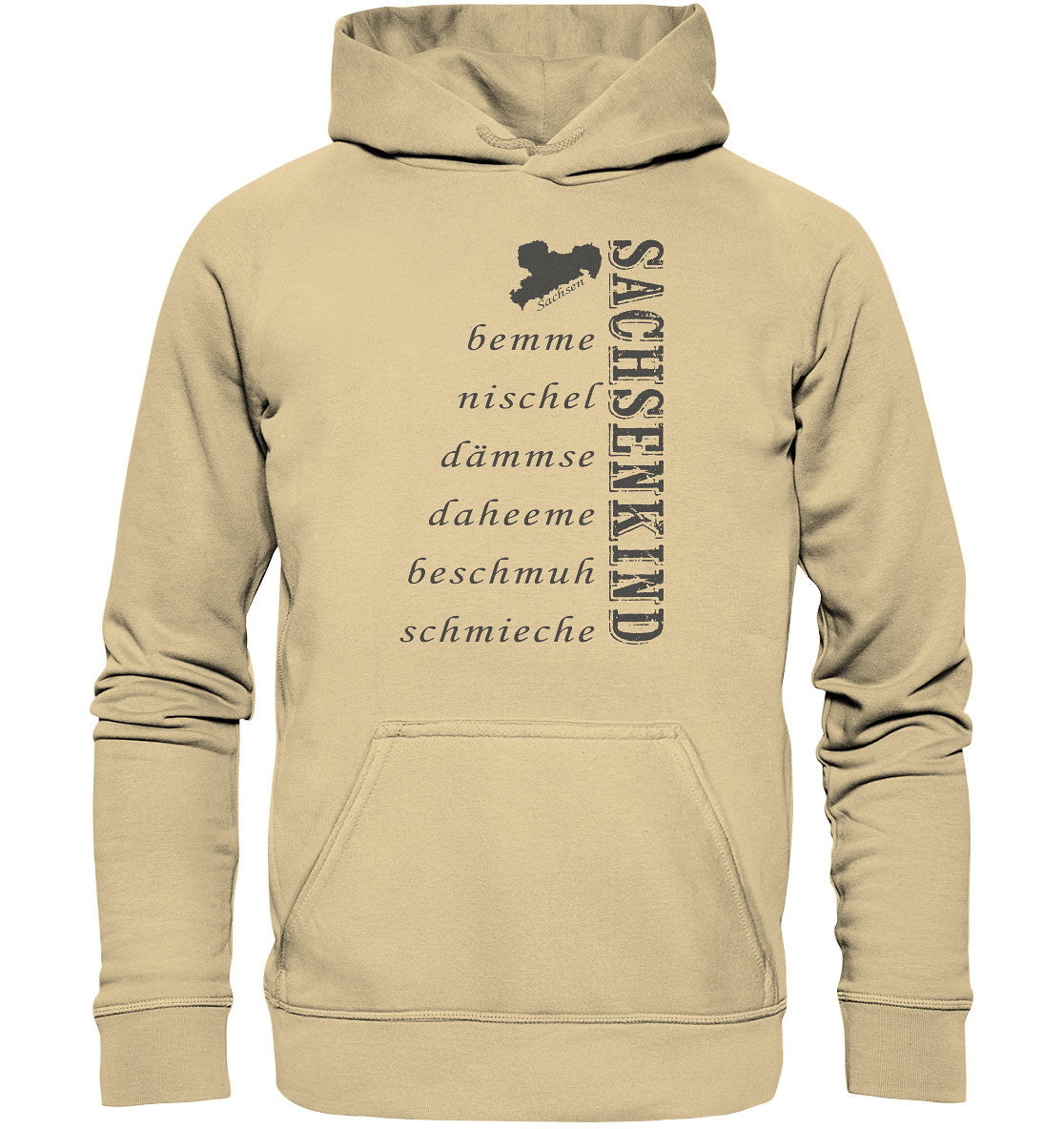 sachsenkind - sächsische worte - sachsen - dialekt - basic unisex hoodie