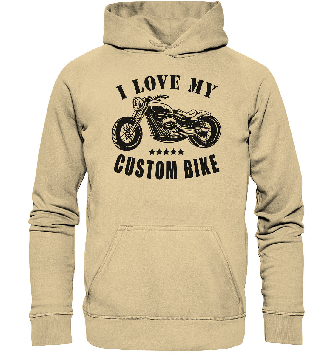 i love my custom bike - basic unisex hoodie