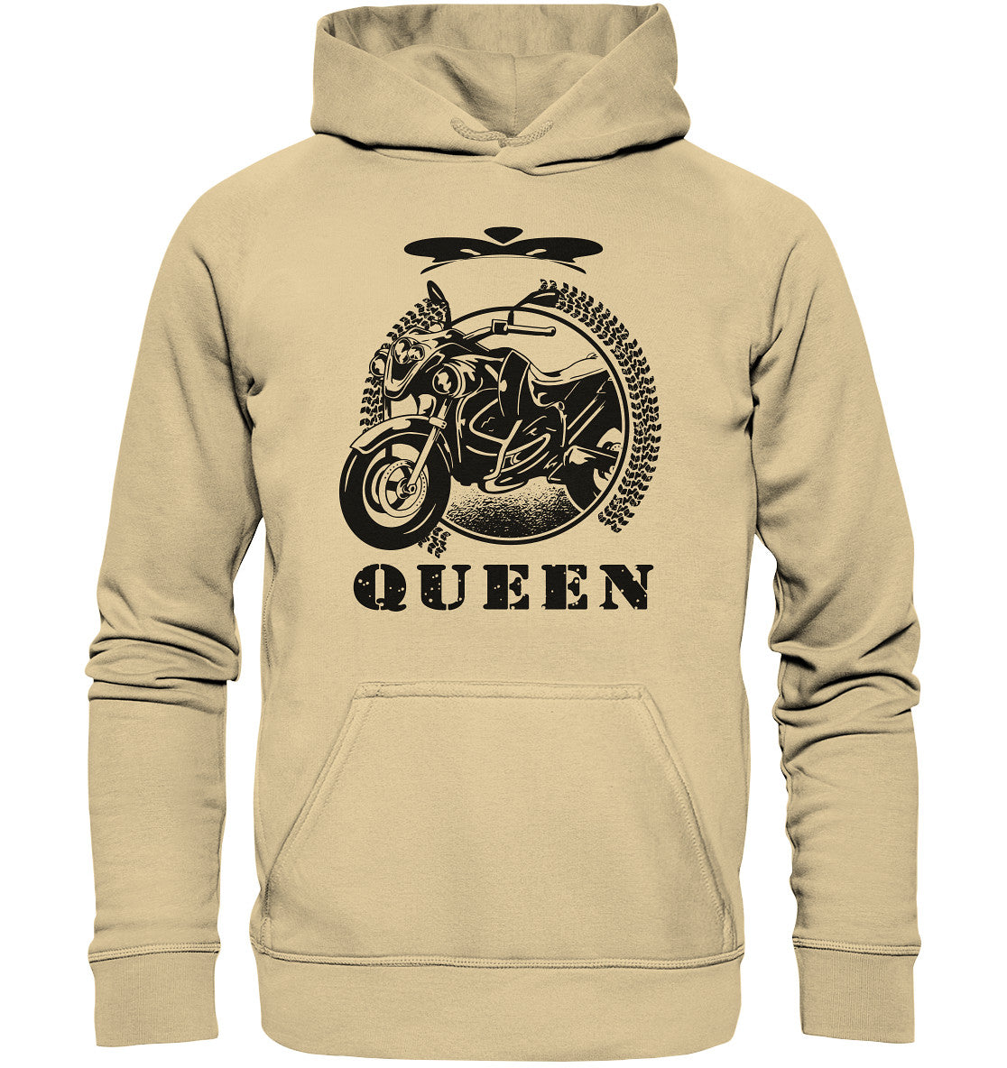 biker queen motorrad königin - basic unisex hoodie