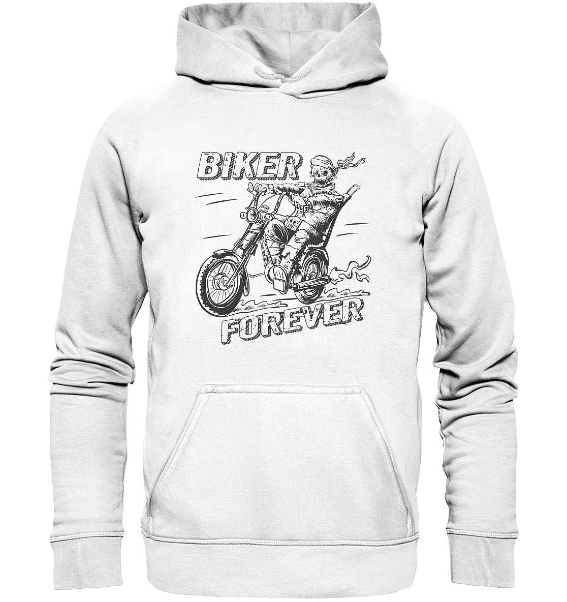 biker forever - für immer motorrad - basic unisex hoodie clothing tops basic unisex hoodie hoodies