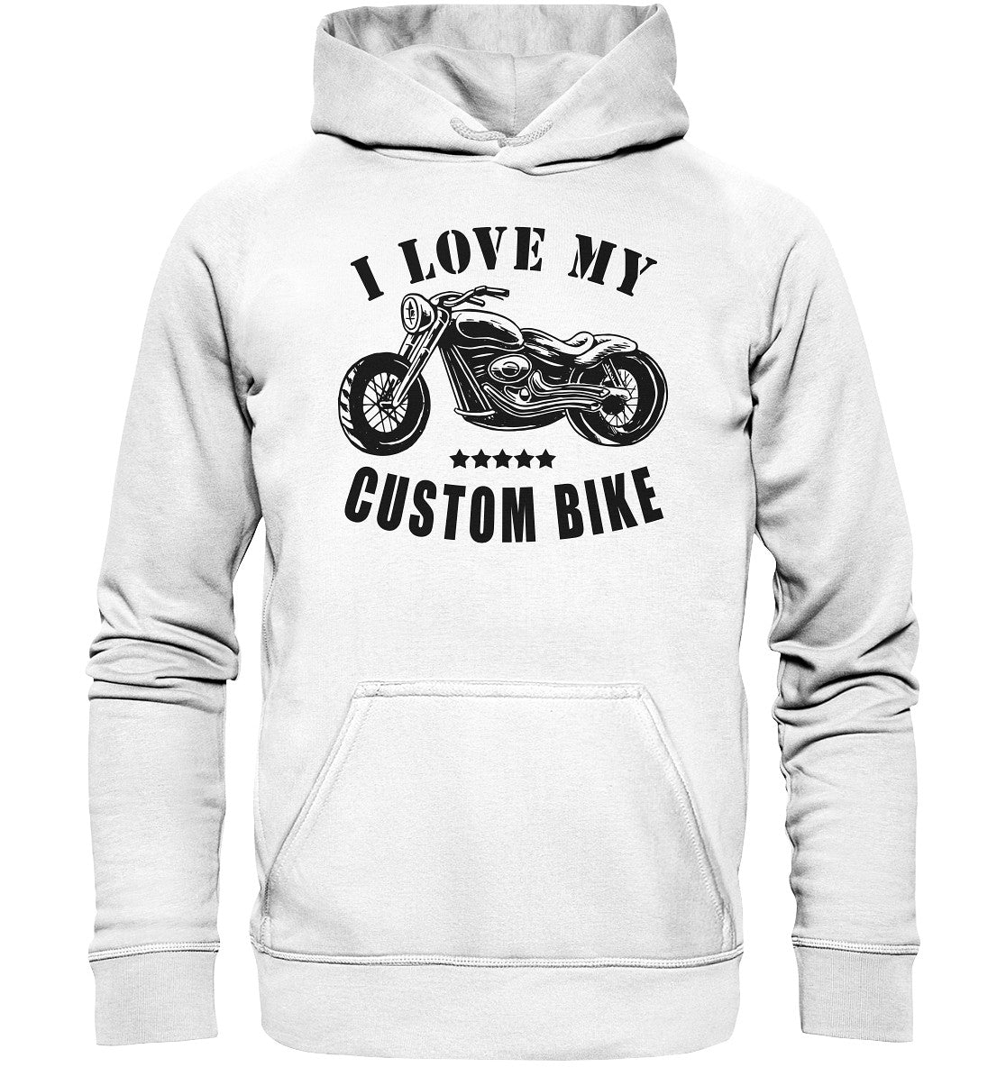 i love my custom bike - basic unisex hoodie