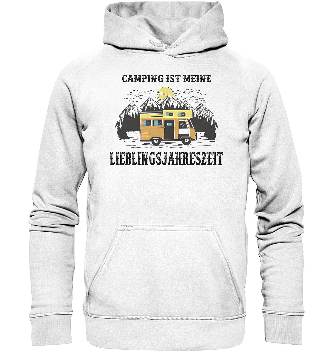 camping ist meine lieblingsjahreszeit - basic unisex hoodie