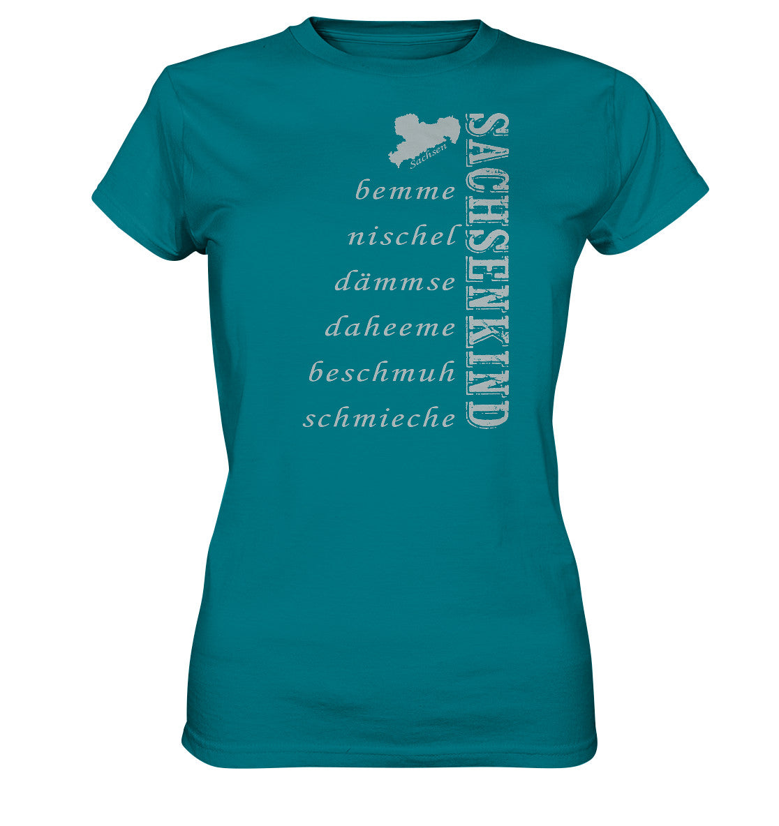 sachsenkind - sächsische worte - sachsen - dialekt - ladies premium shirt