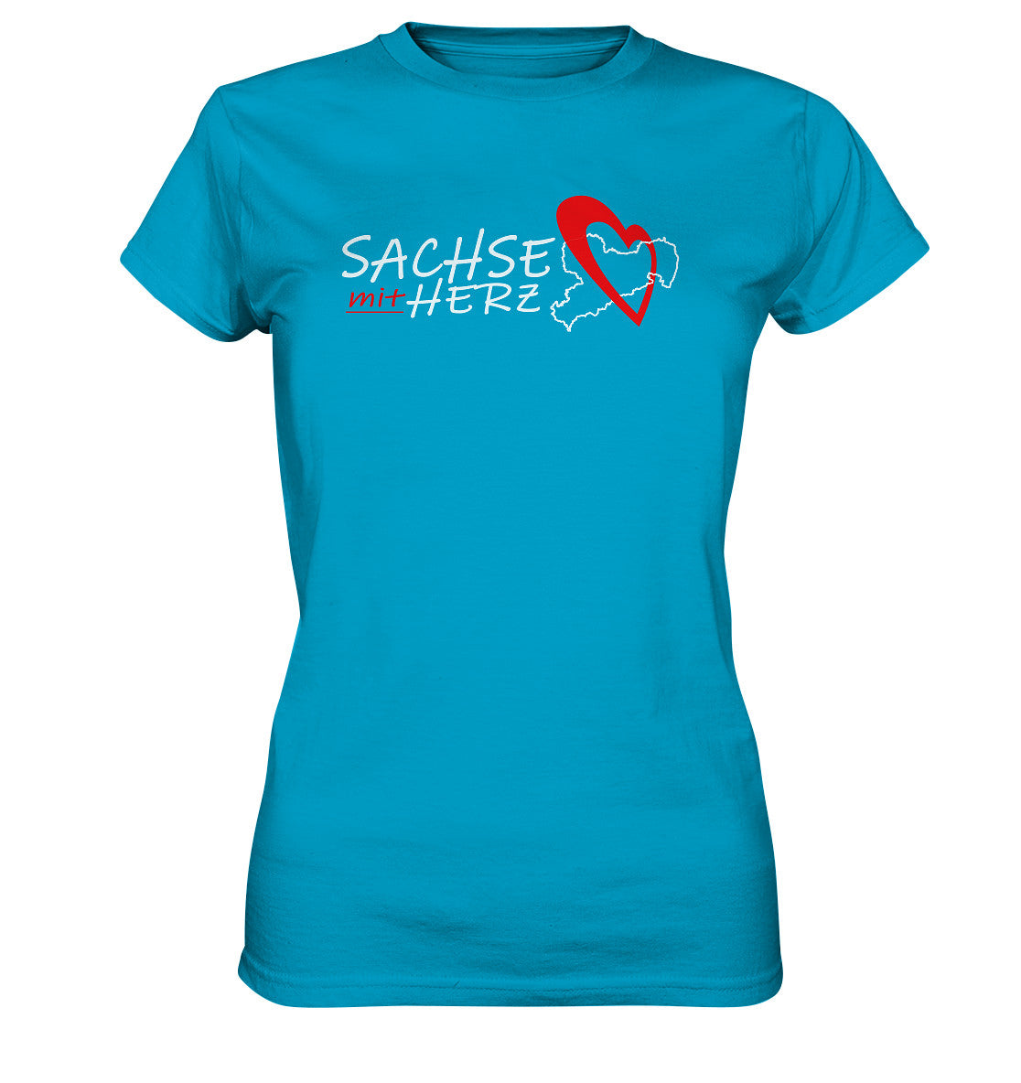 sachse mit herz - sachsen - ladies premium shirt clothing tops ladies premium shirt,sachsen lady-shirts