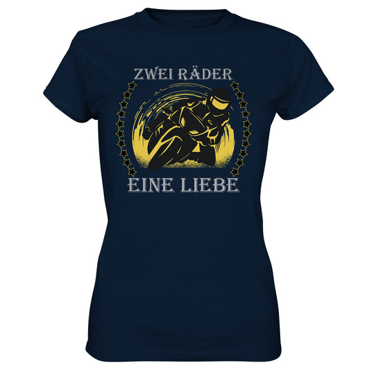 Zwei Räder, eine Liebe - Motorrad Bike Leidenschaft - Ladies Premium Shirt