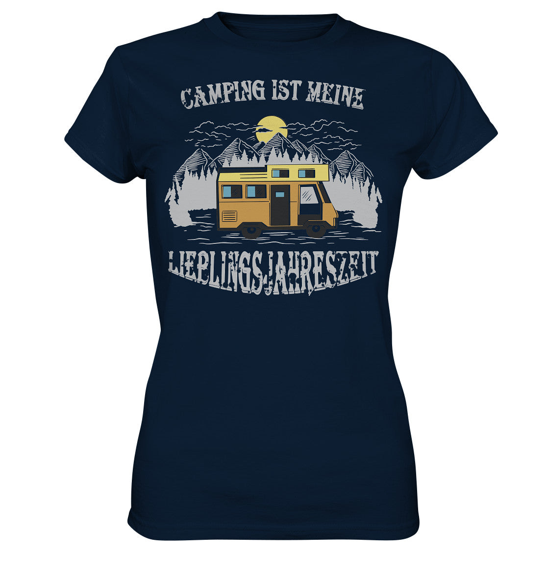 camping ist meine lieblingsjahreszeit - ladies premium shirt