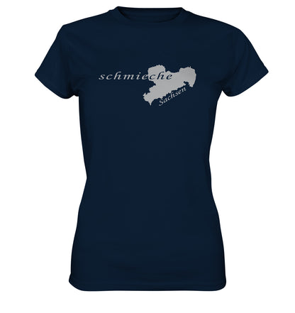 Schmieche - Zollstock - Gliedermaßstab - Sächsisch - Dialekt - Ladies Premium Shirt