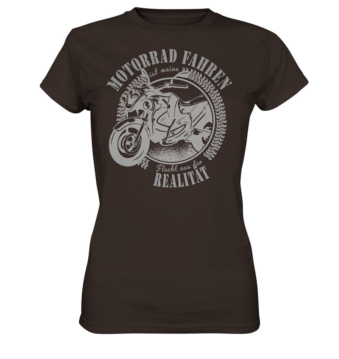 motorrad fahren ist meine flucht aus der realität - ladies premium shirt