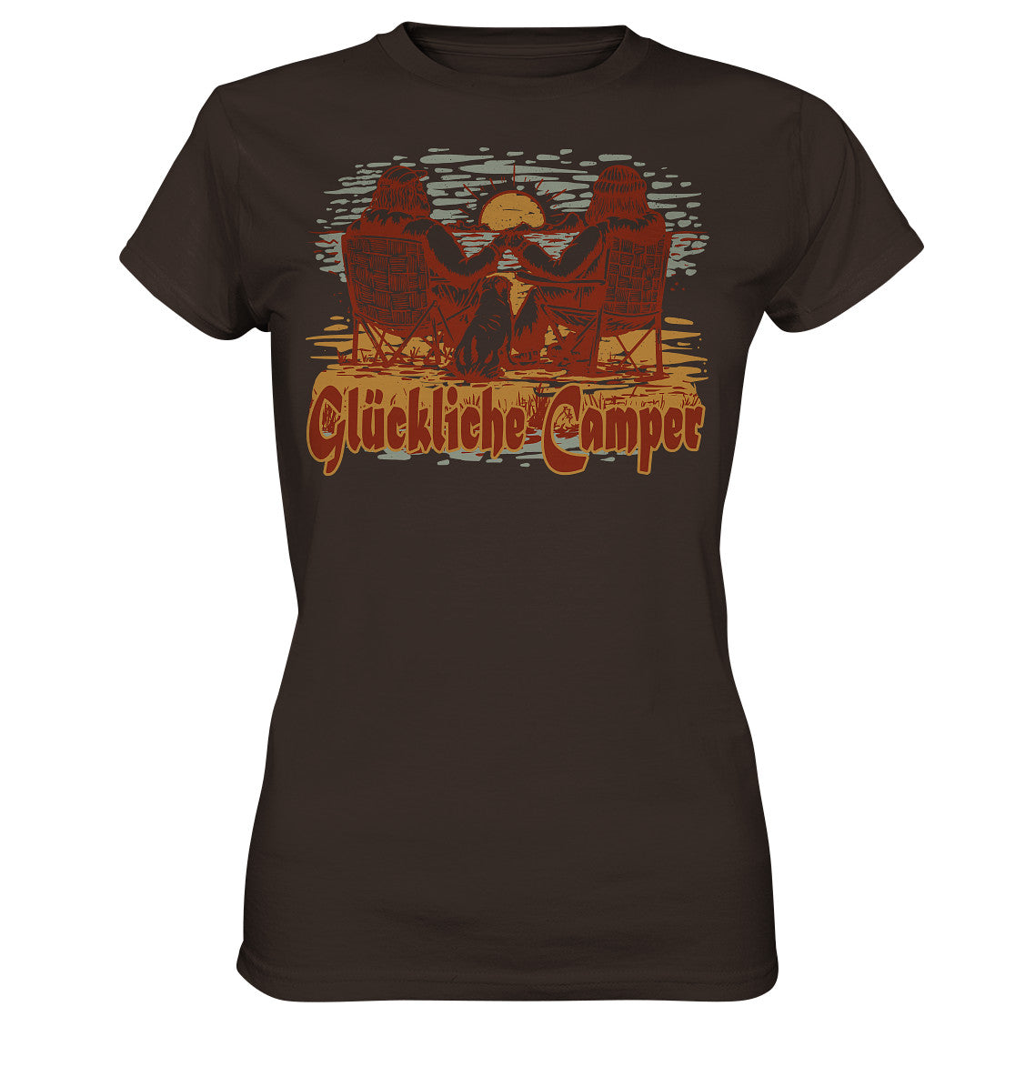 glückliche camper - ladies premium shirt