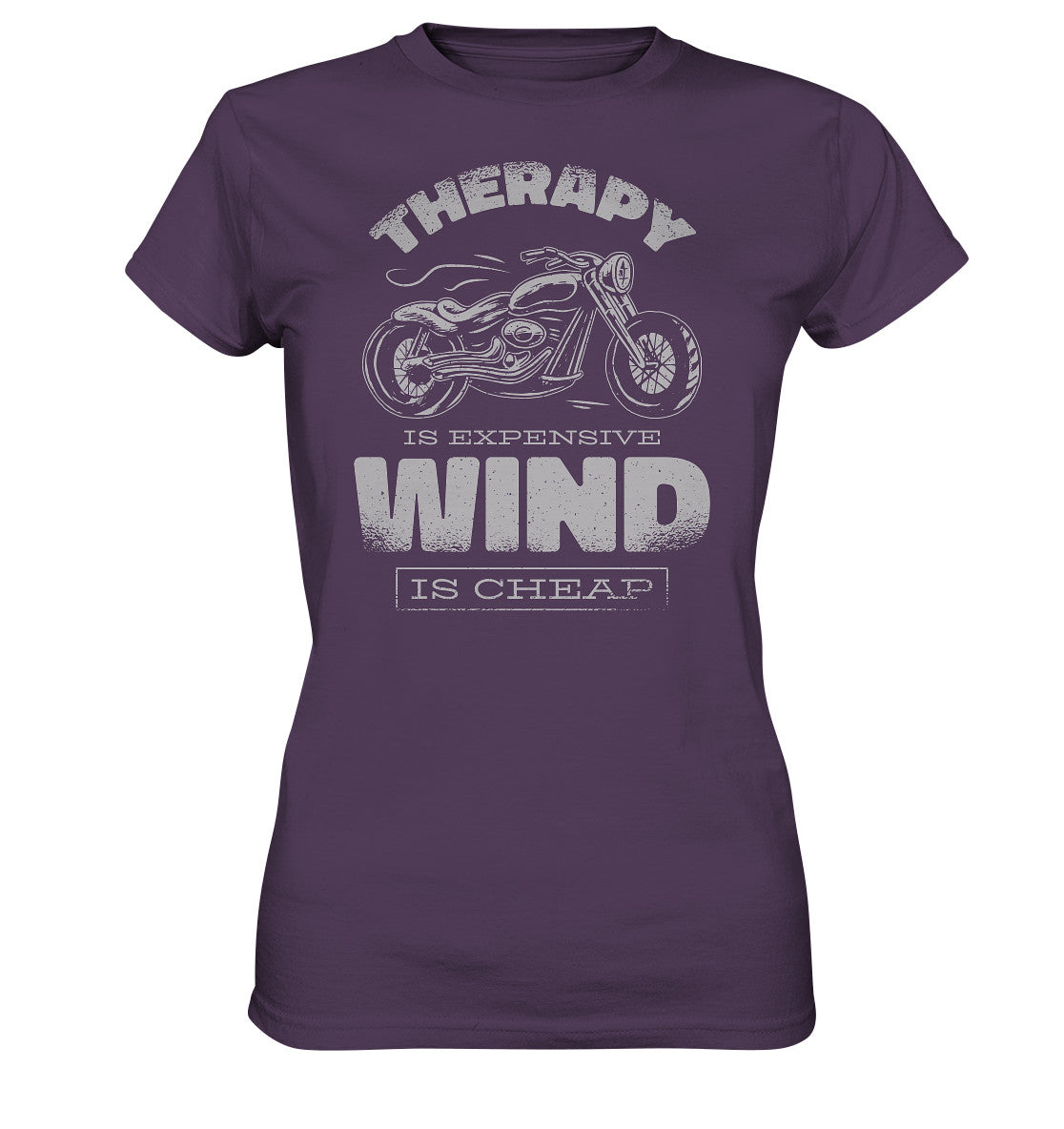 therapy is expensive wind is cheap - motorrad - - ladies premium shirt