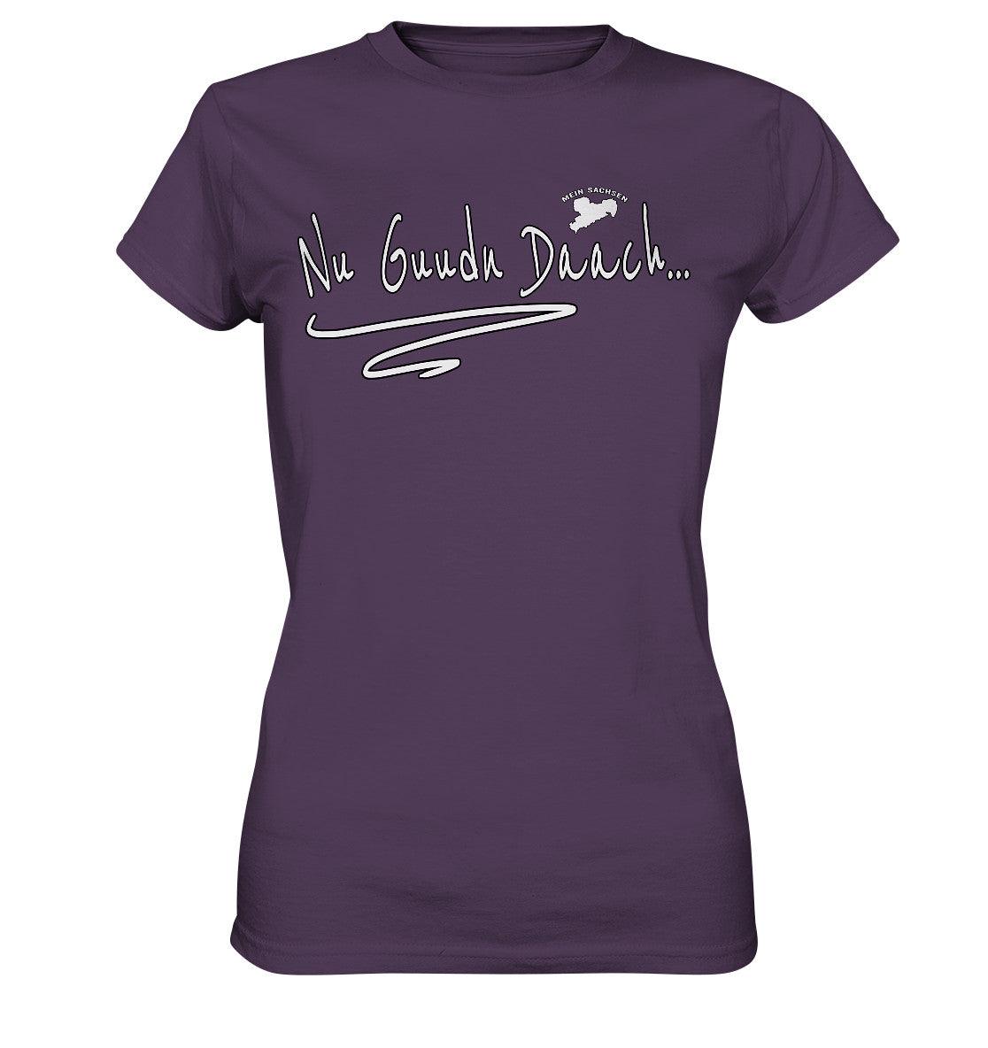 nu guudn daach - sächsisch - dialekt - ladies premium shirt clothing tops clothing tops ladies premium shirt,sachsen