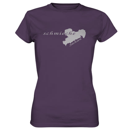 Schmieche - Zollstock - Gliedermaßstab - Sächsisch - Dialekt - Ladies Premium Shirt