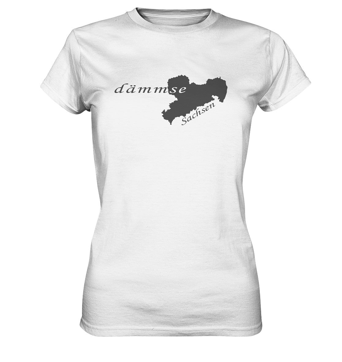 dämmse - sächsisch - heiß - schwül - ladies premium shirt