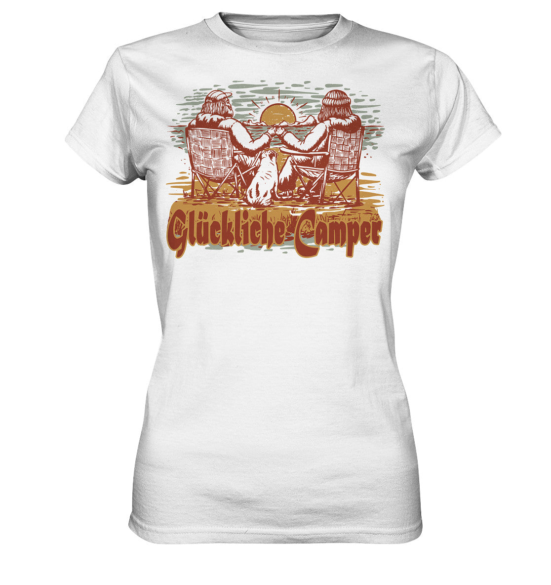 glückliche camper - ladies premium shirt