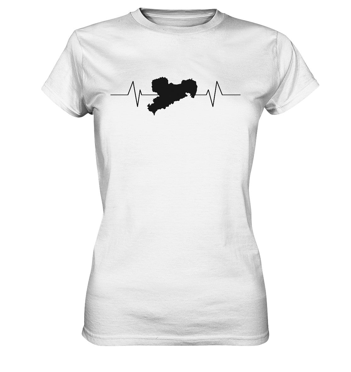 ich liebe mein sachsen - i love my saxony - ladies premium shirt