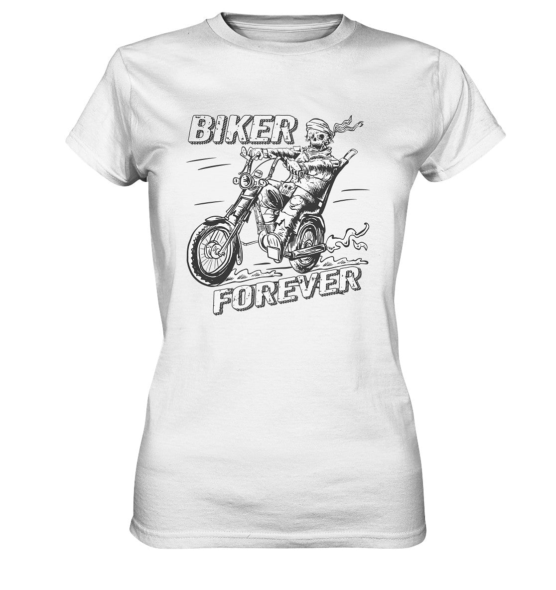 biker forever - für immer motorrad - ladies premium shirt