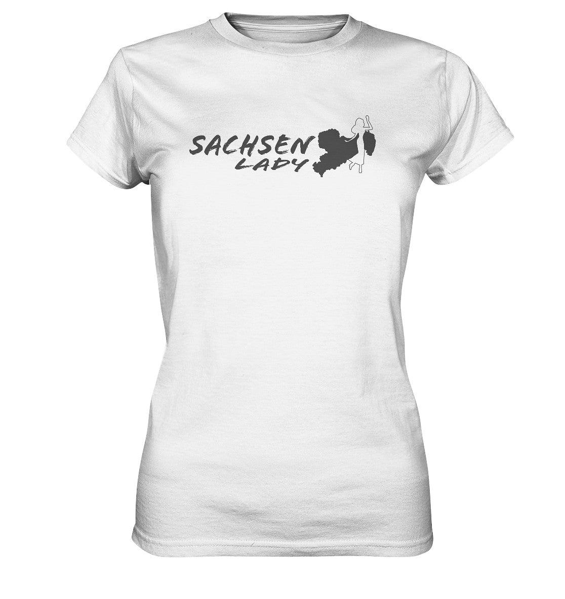 sachsenlady - sachsenladie - sachsen - dialekt - ladies premium shirt