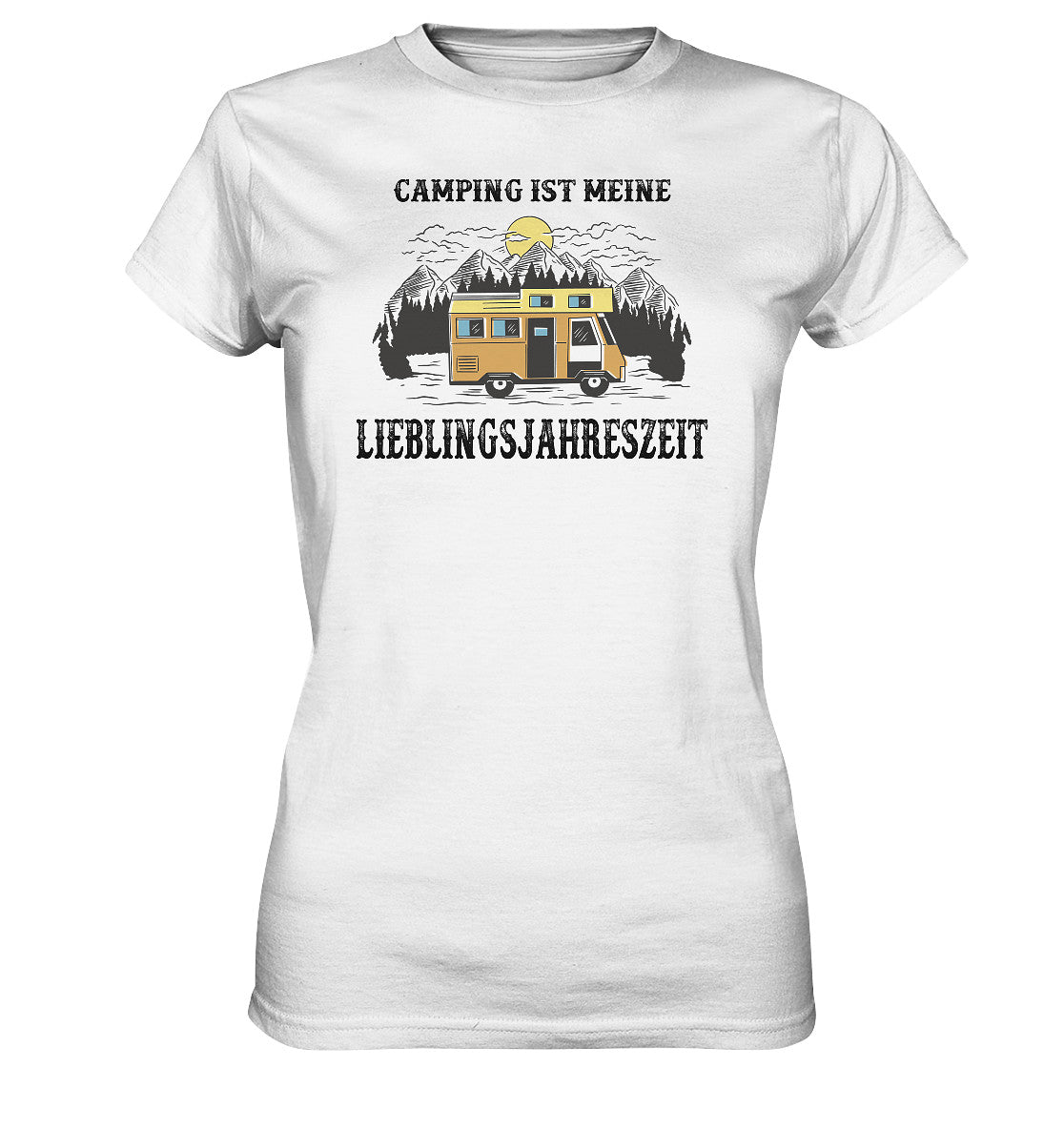 camping ist meine lieblingsjahreszeit - ladies premium shirt