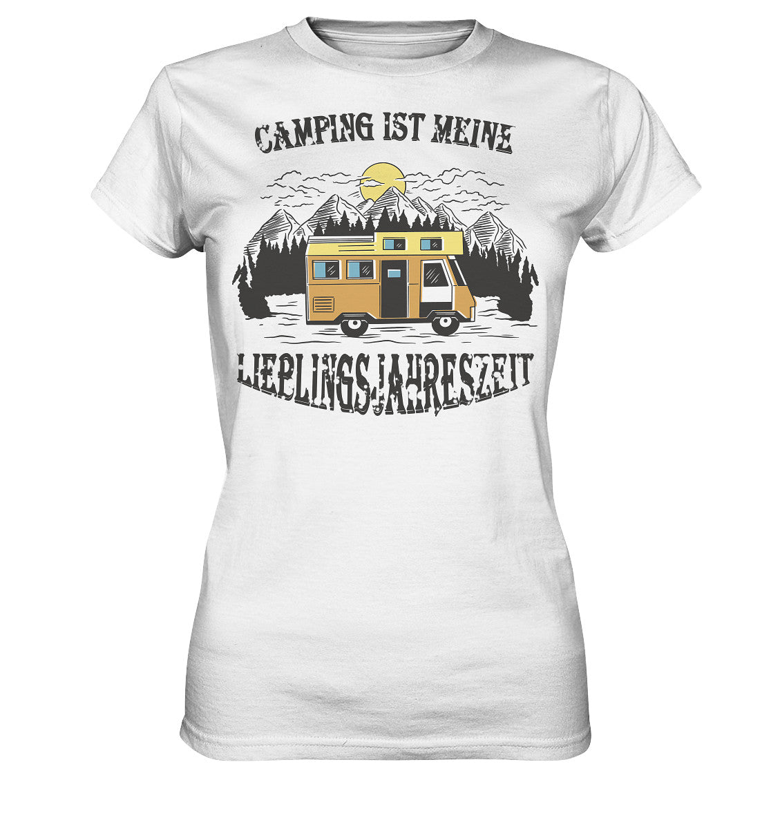 camping ist meine lieblingsjahreszeit - ladies premium shirt