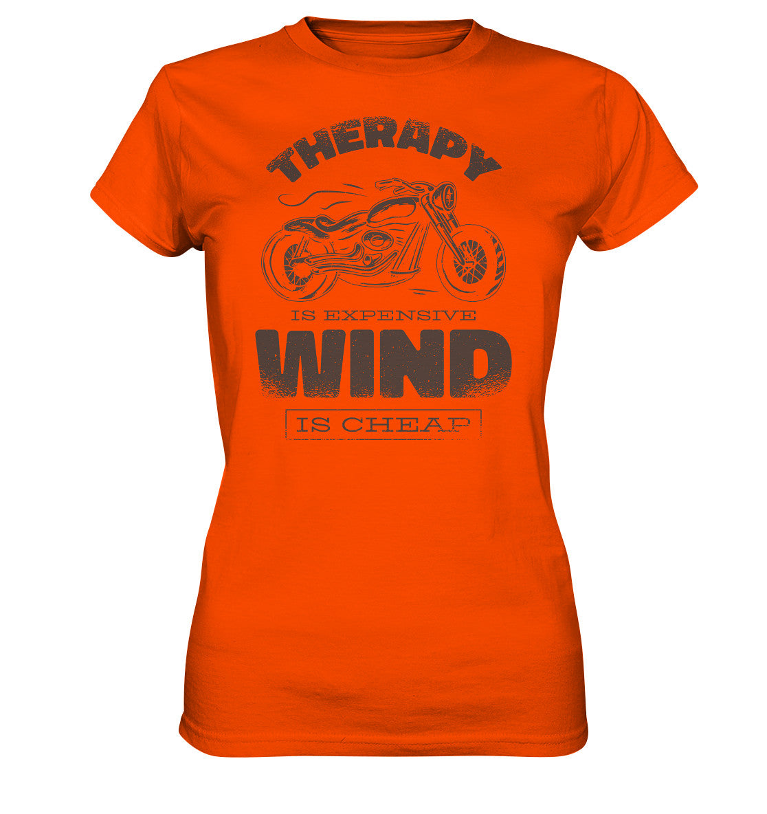 therapy is expensive wind is cheap - motorrad - - ladies premium shirt