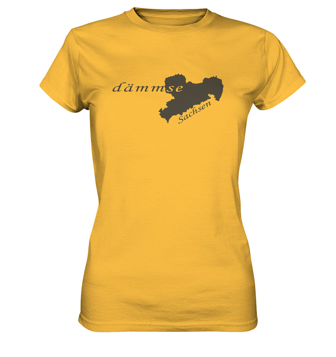 dämmse - sächsisch - heiß - schwül - ladies premium shirt