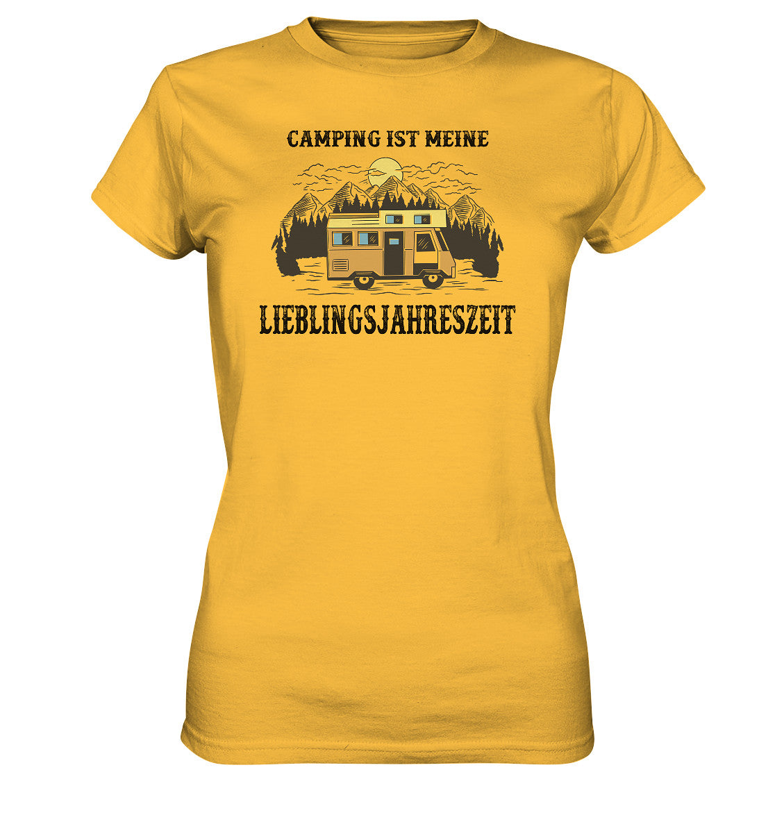 camping ist meine lieblingsjahreszeit - ladies premium shirt