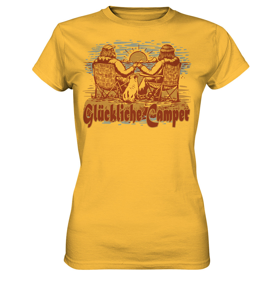 glückliche camper - ladies premium shirt