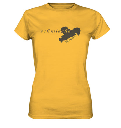 Schmieche - Zollstock - Gliedermaßstab - Sächsisch - Dialekt - Ladies Premium Shirt