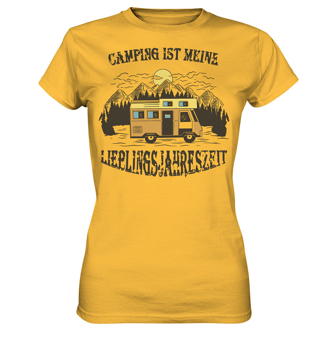 camping ist meine lieblingsjahreszeit - ladies premium shirt