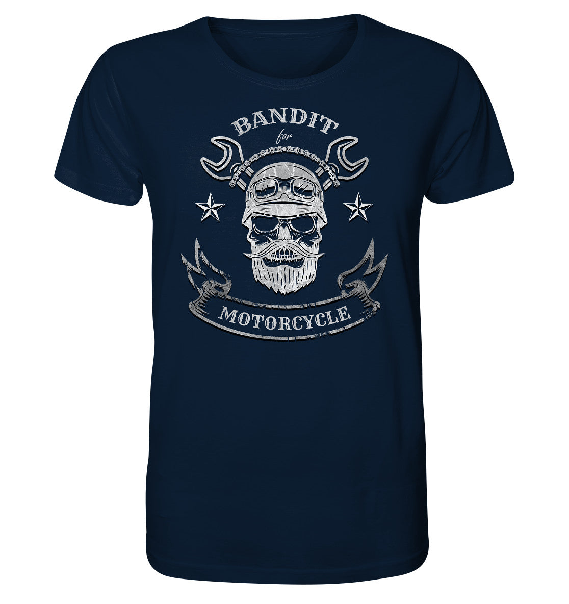 bandit for motorcycle - bandit auf dem  motorrad - organic shirt