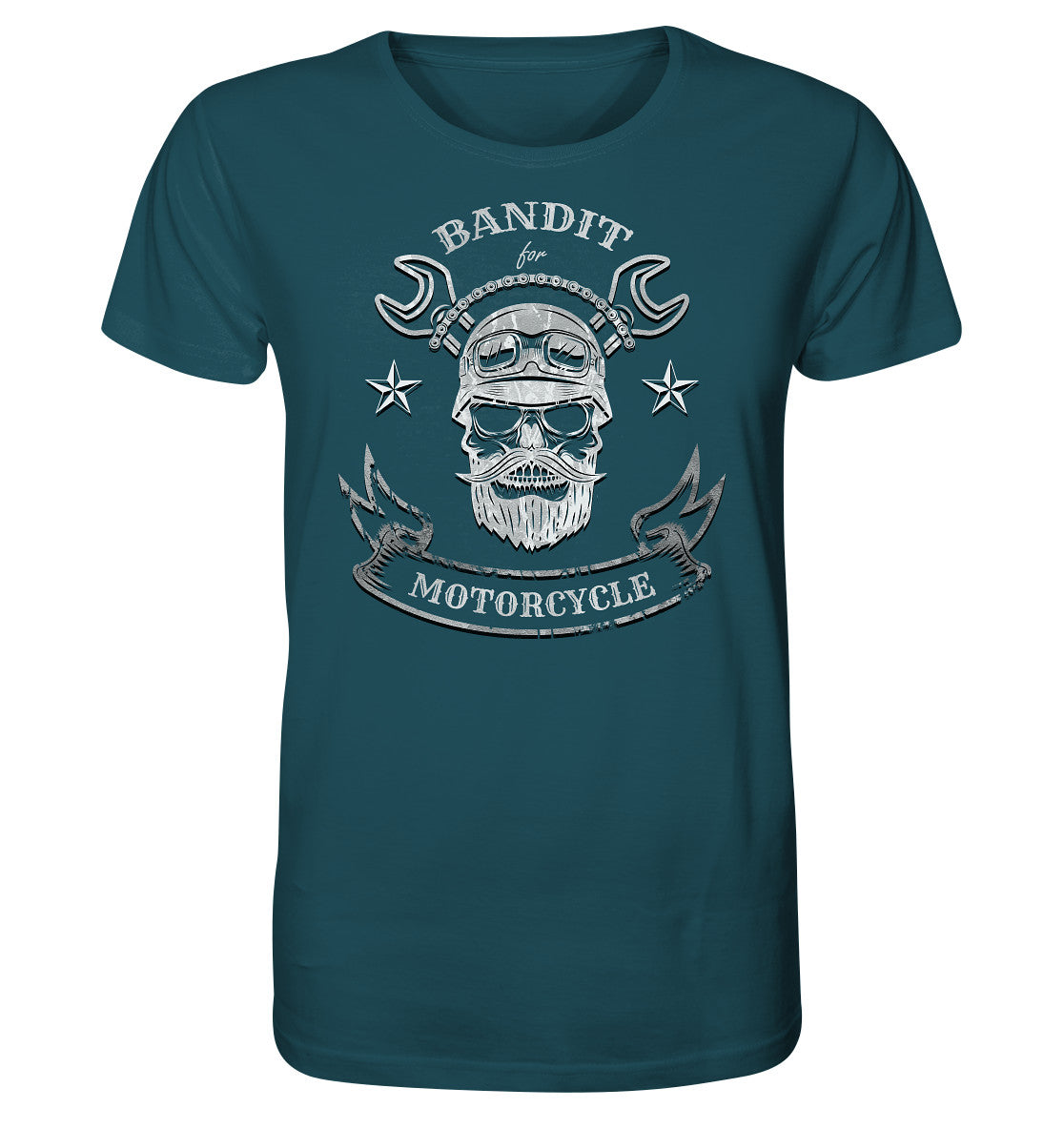 bandit for motorcycle - bandit auf dem  motorrad - organic shirt