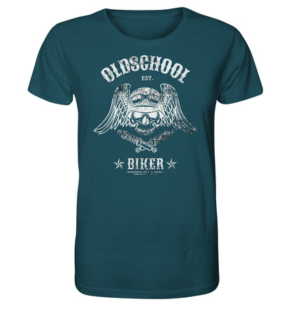 Oldschool Biker - Motorradfahrer der Alten Schule - Organic Shirt