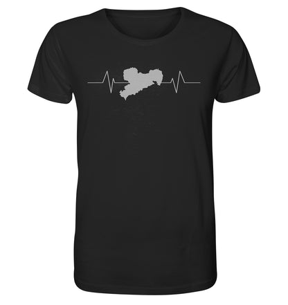 Ich liebe mein Sachsen - I love my Saxony - Herzschlag - Organic Shirt