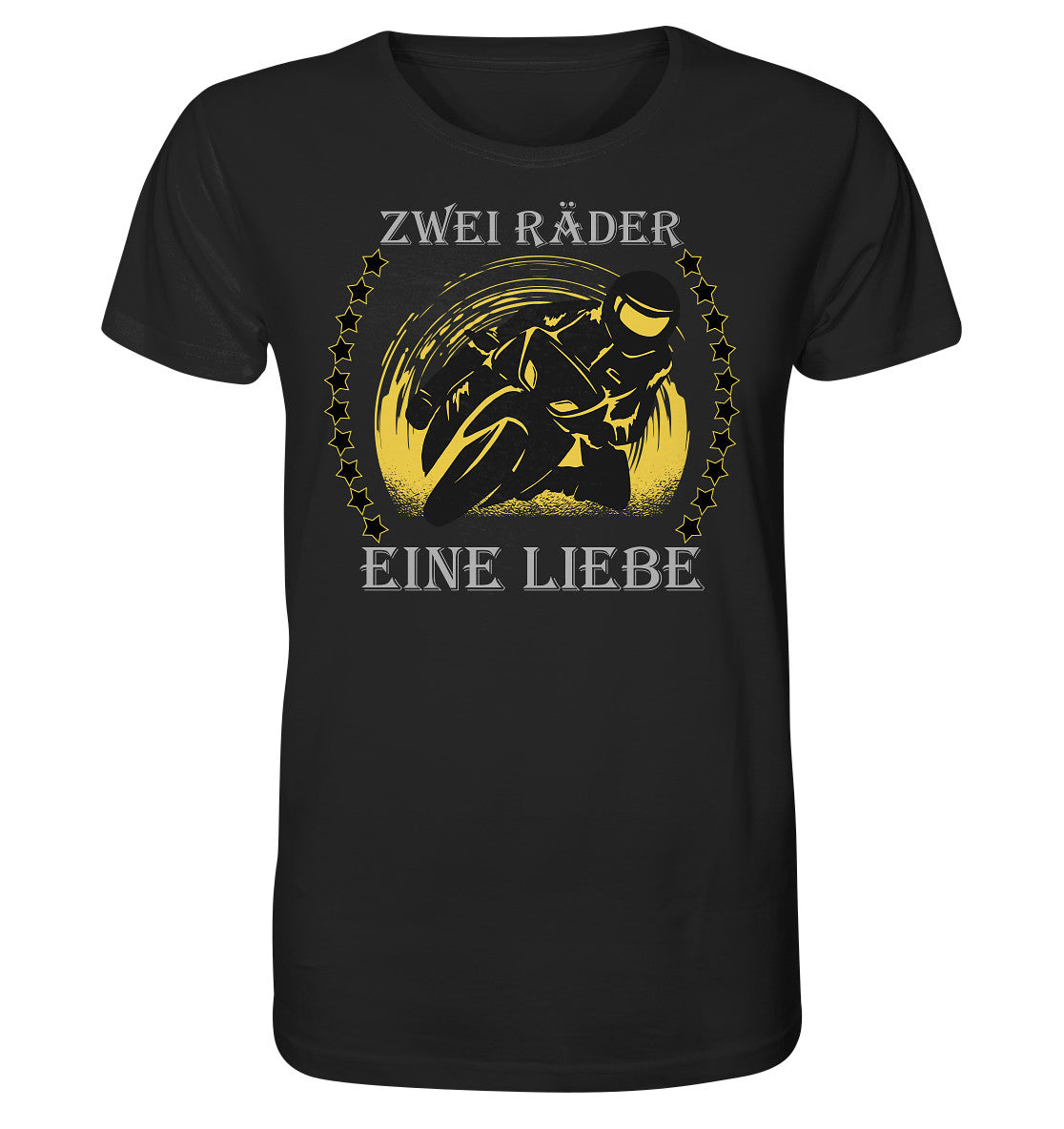 zwei räder, eine liebe - motorrad bike leidenschaft - organic shirt