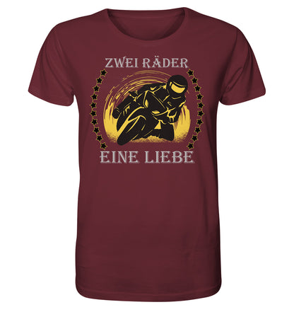 Zwei Räder, eine Liebe - Motorrad Bike Leidenschaft - Organic Shirt