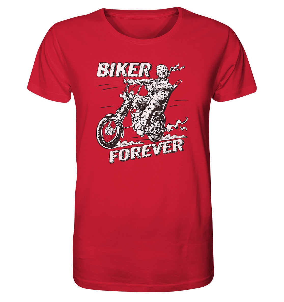 biker forever - für immer motorrad - organic shirt