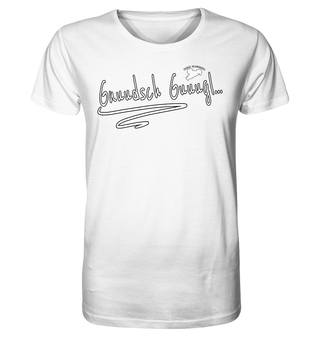 gnuudsch guuugl - knutschkugel - sächsisch - spruch - organic shirt