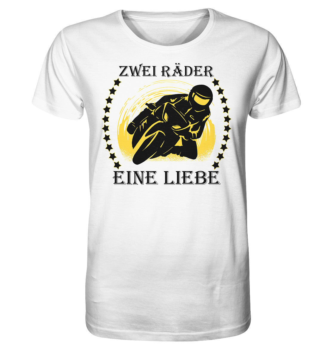 zwei räder, eine liebe - motorrad bike leidenschaft - organic shirt