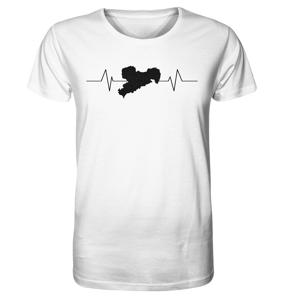 ich liebe mein sachsen - i love my saxony - herzschlag - organic shirt