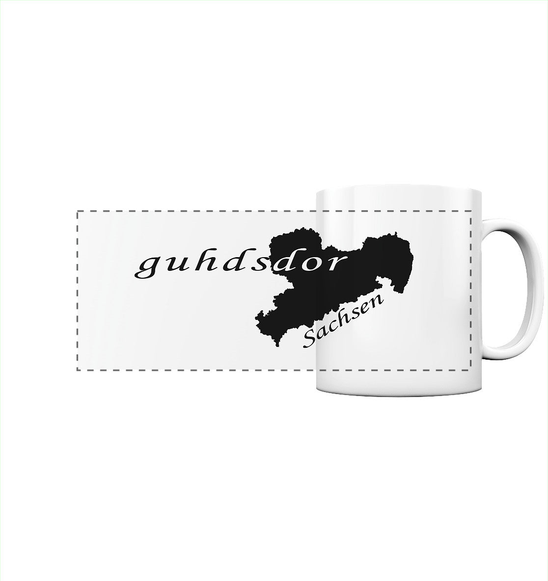 guhdsdor - mein guter - sächsisch - dialekt - panorama tasse