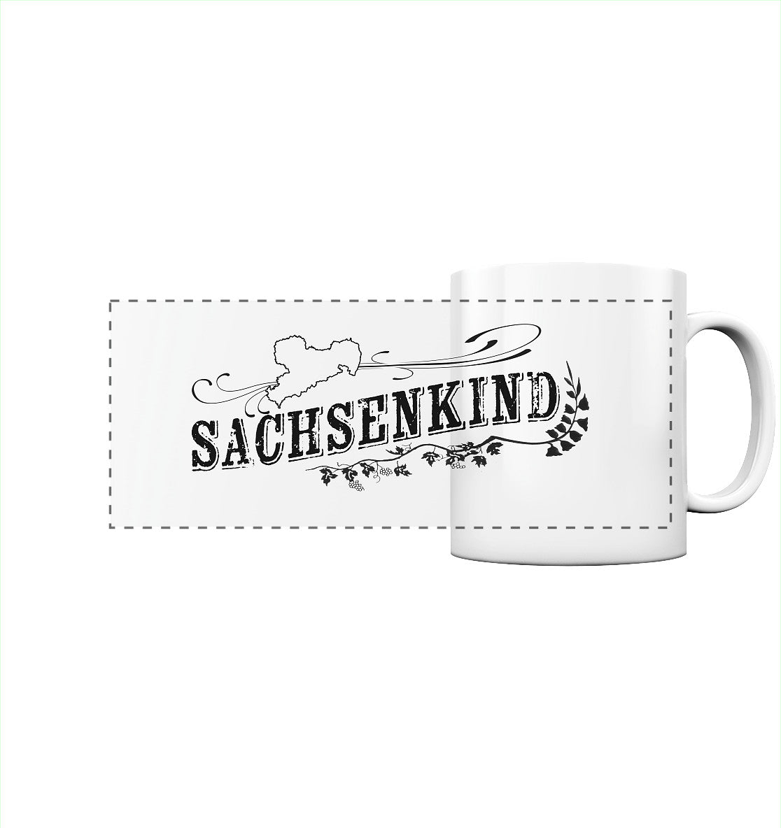 sachsenkind - sachsen - sächsisch - panorama tasse