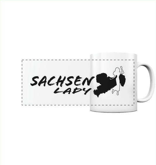 Sachsenlady - Sachsenladie - Sachsen - Dialekt - Panorama Tasse