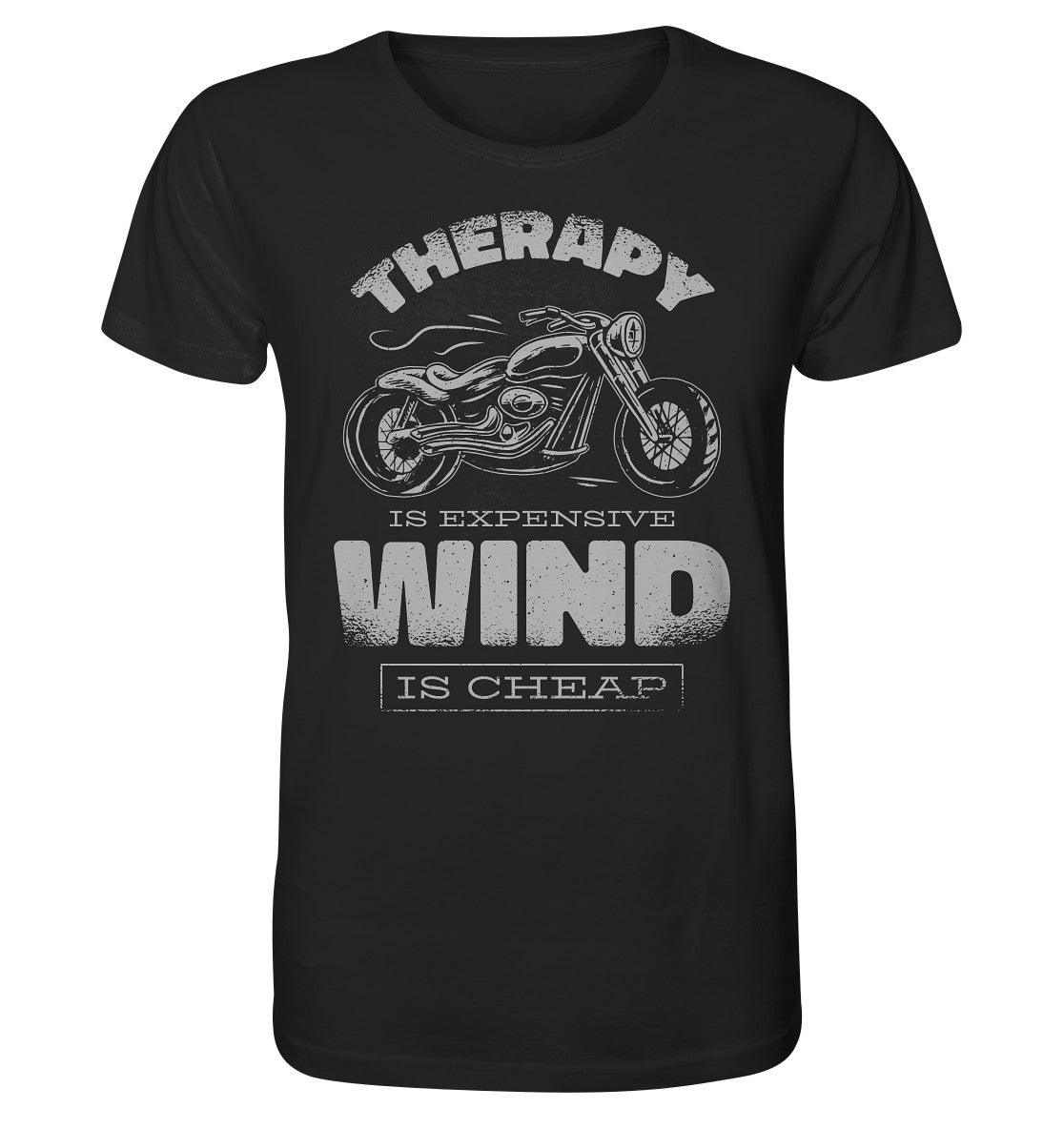 therapy is expensive wind is cheap - motorrad - - organic shirt - moando-shop - unisex-shirts