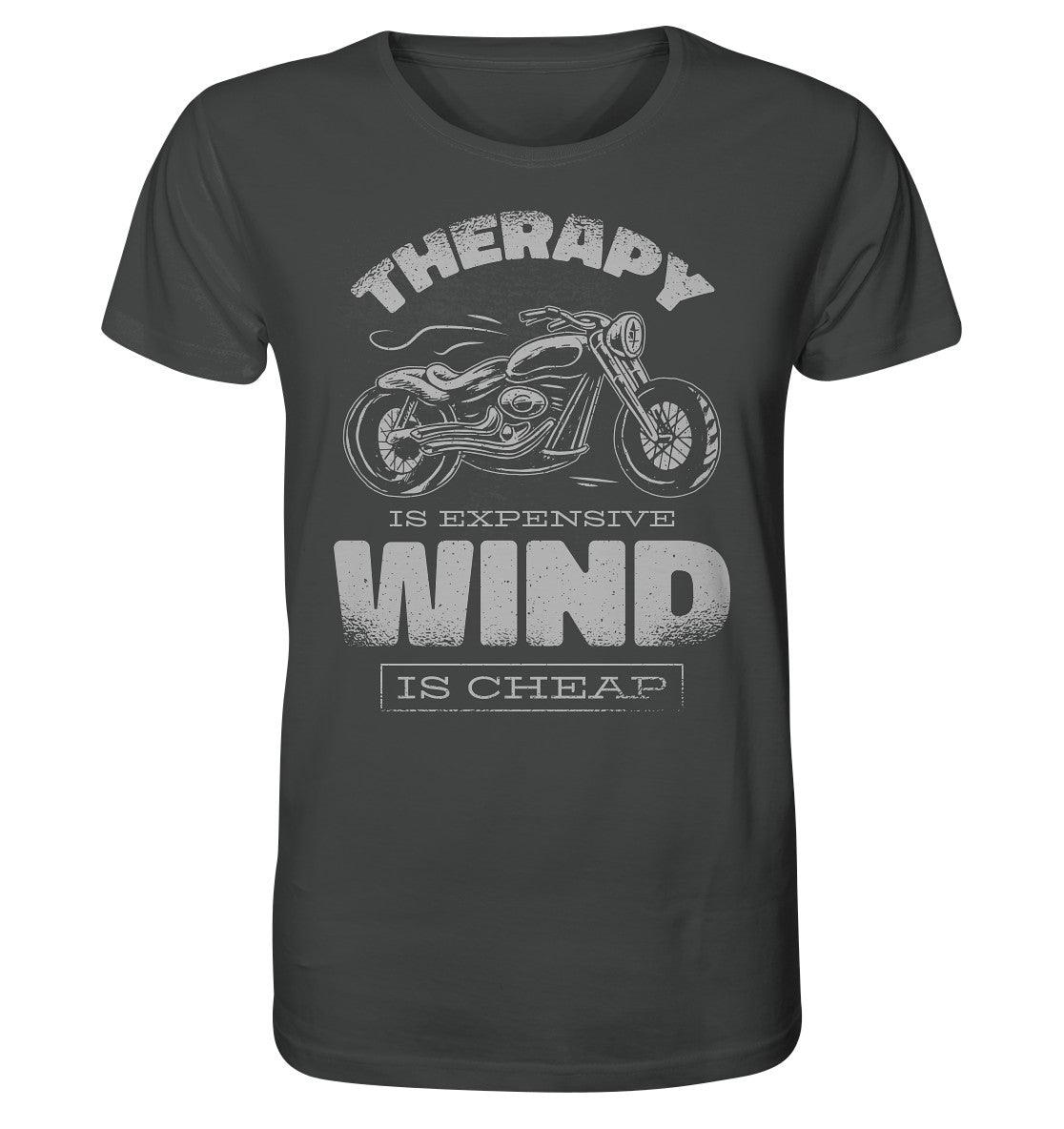 therapy is expensive wind is cheap - motorrad - - organic shirt - moando-shop - unisex-shirts