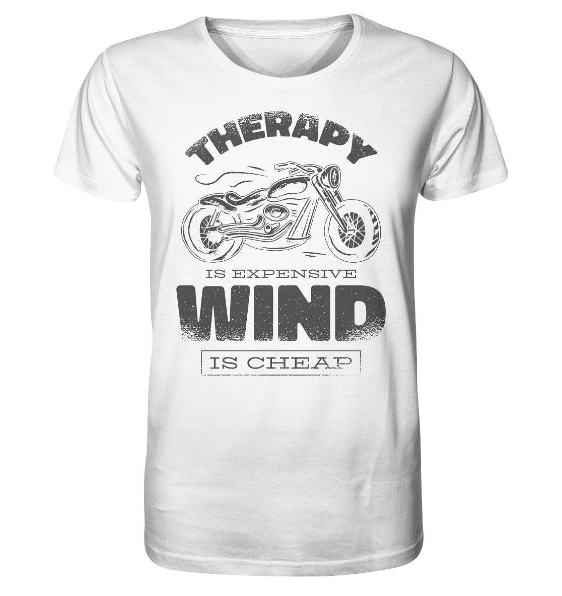 therapy is expensive wind is cheap - motorrad - - organic shirt - moando-shop - unisex-shirts