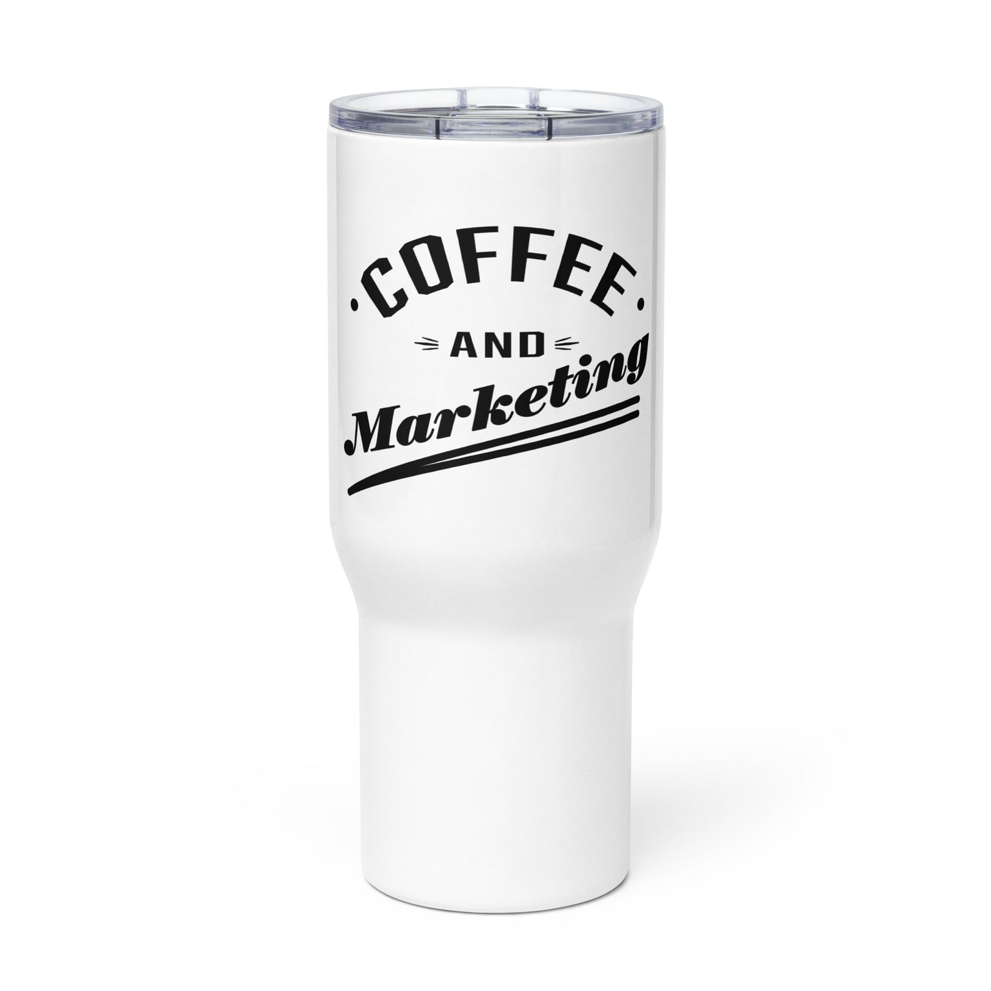 coffee and marketing - reisebecher mit griff