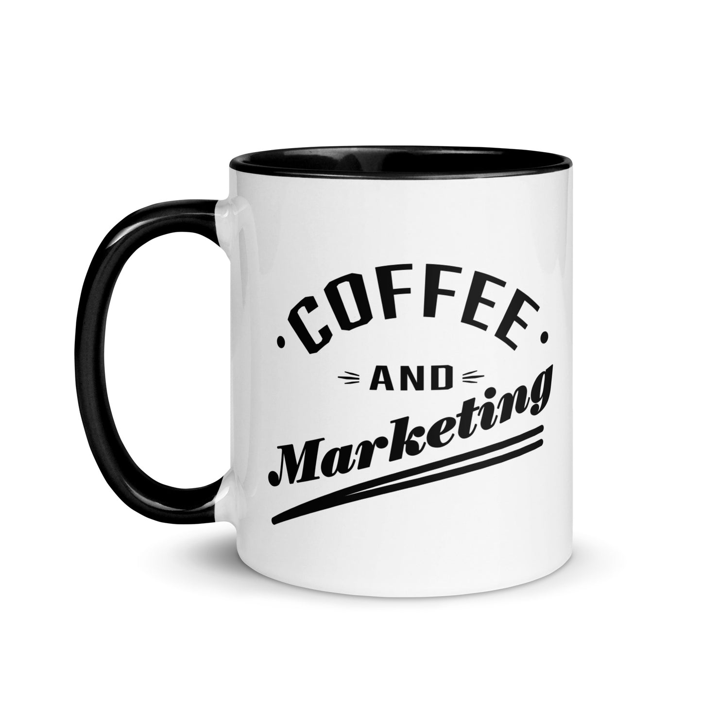 coffee and marketing - tasse mit farbiger innenseite