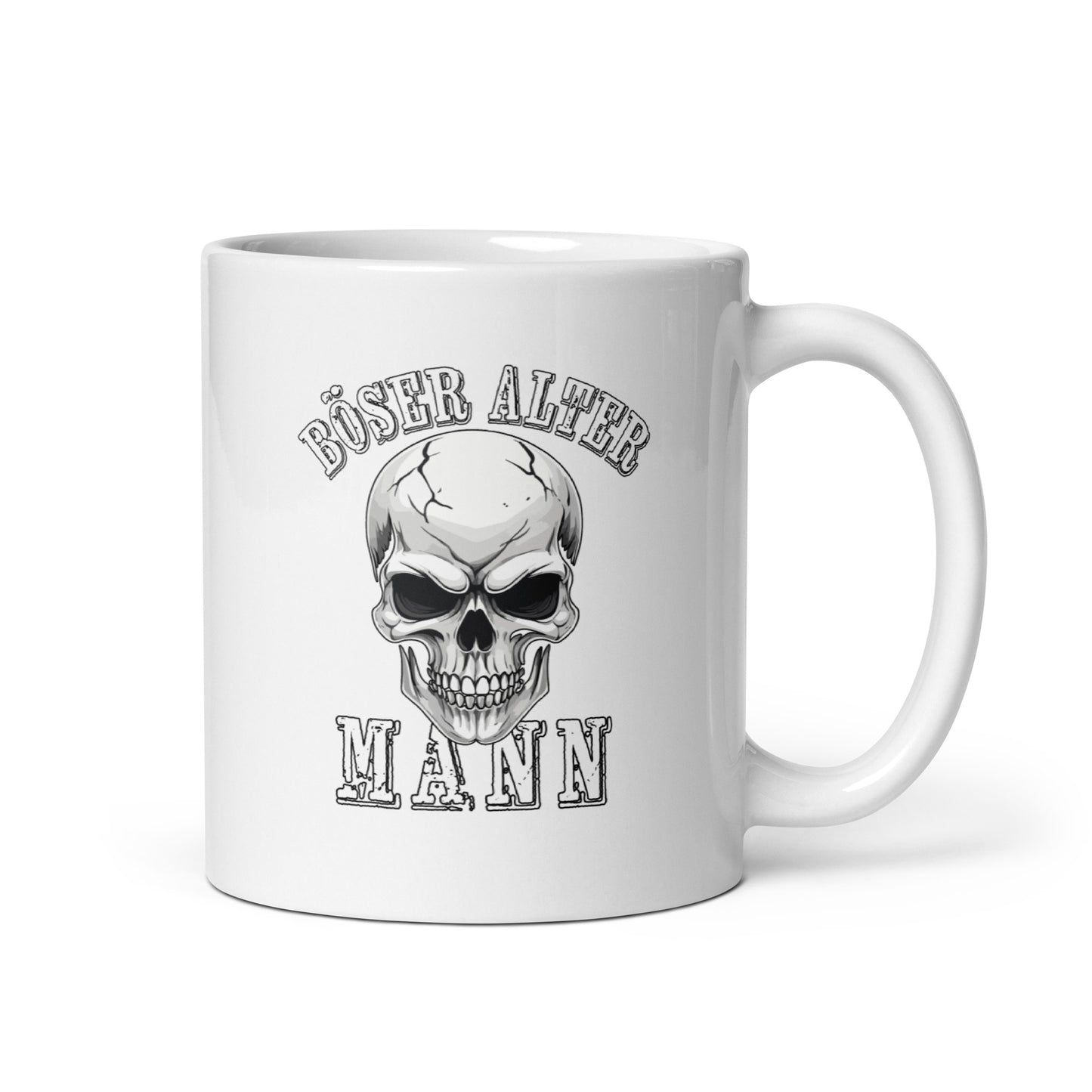 böser alter mann - glänzende tasse drinkware drinkware motorrad